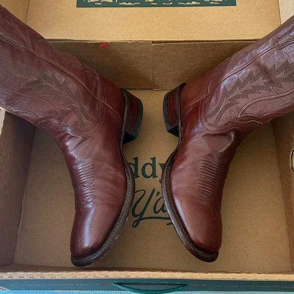 Tecovas The Doc Rich Brown Western Men’s Boots Genuine Leather Mens Size 10.5 D - Picture 9 of 16